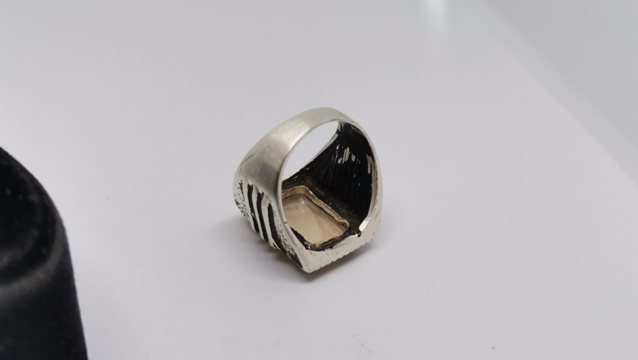 KABARTMA İŞÇİLİKLİ ÖZEL YAPIM GÜMÜŞ YÜZÜK