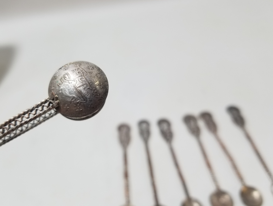 OSMANLI DÖNEMİ GÜMÜŞ KAPLAMA ÇAY TAKIMI