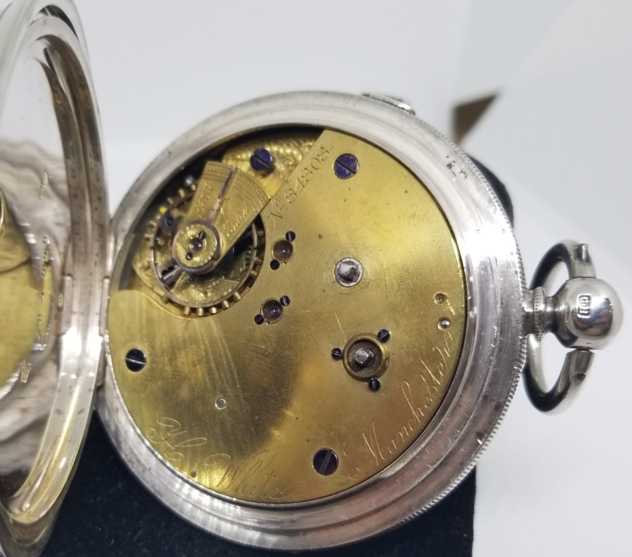 ÇOK NADİR GÜMÜŞ KASA İNGİLİZ CHRONOGRAPH CEP SAATİ