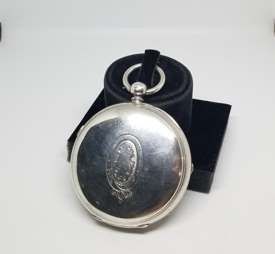 ÇOK NADİR GÜMÜŞ KASA İNGİLİZ CHRONOGRAPH CEP SAATİ