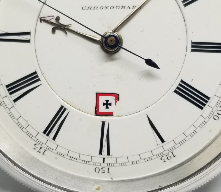 ÇOK NADİR GÜMÜŞ KASA İNGİLİZ CHRONOGRAPH CEP SAATİ