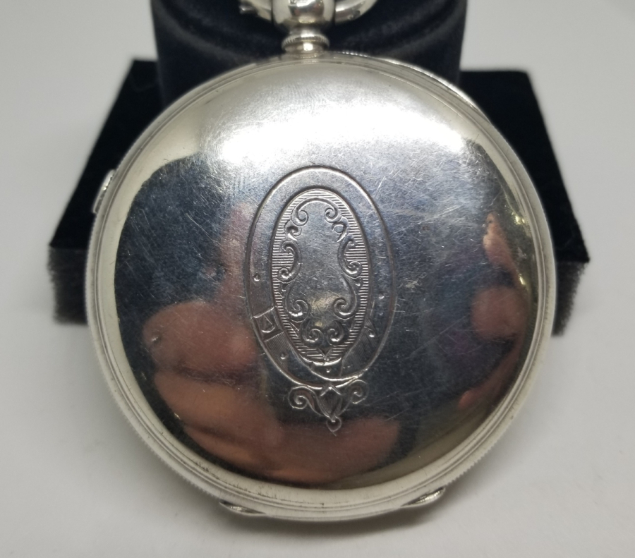 ÇOK NADİR GÜMÜŞ KASA İNGİLİZ CHRONOGRAPH CEP SAATİ