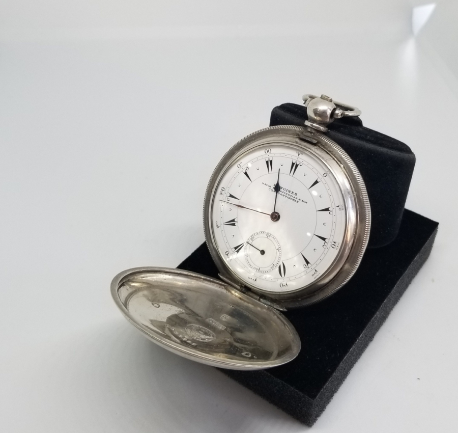 NADİR TİPTE OSMANLI DÖNEMİ LONGİNES - NECİB K.DJEZVEDJİAN KURMALI CEP SAATİ