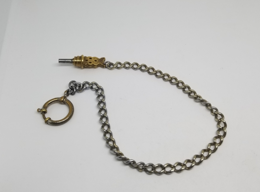 NADİR TİPTE OSMANLI DÖNEMİ ORİJİNAL KÖSTEĞİ İLE CEP SAATİ ANAHTARI