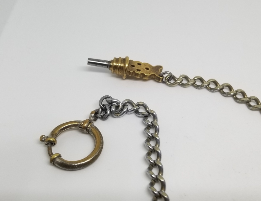 NADİR TİPTE OSMANLI DÖNEMİ ORİJİNAL KÖSTEĞİ İLE CEP SAATİ ANAHTARI