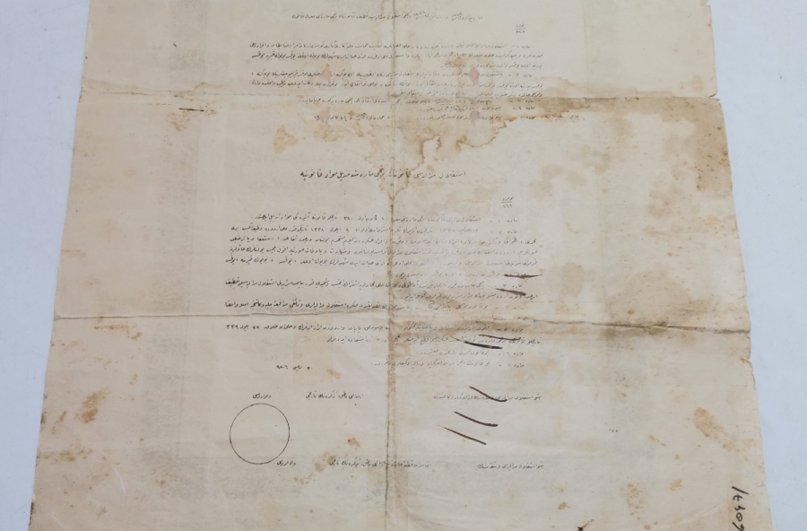 OSMANLICA YAZILI İSTİKLAL MADALYASI VE BERATI