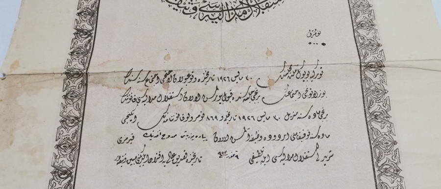 OSMANLICA YAZILI İSTİKLAL MADALYASI VE BERATI