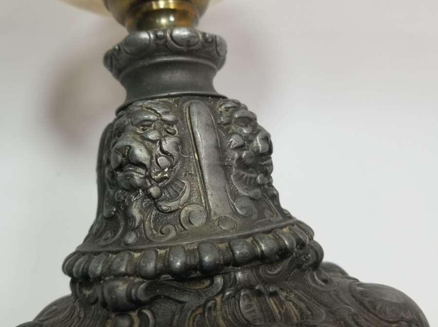 OSMANLI DÖNEMİ ASLAN BAŞLI NADİR GAZ LAMBASI