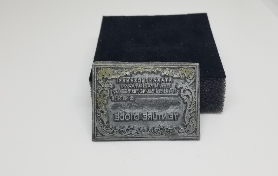 ANTİKA ECZACI ETİKET KLİŞESİ