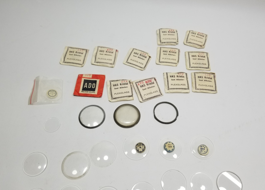 ANTİKA CEP SAATİ CAMLARI LOTU