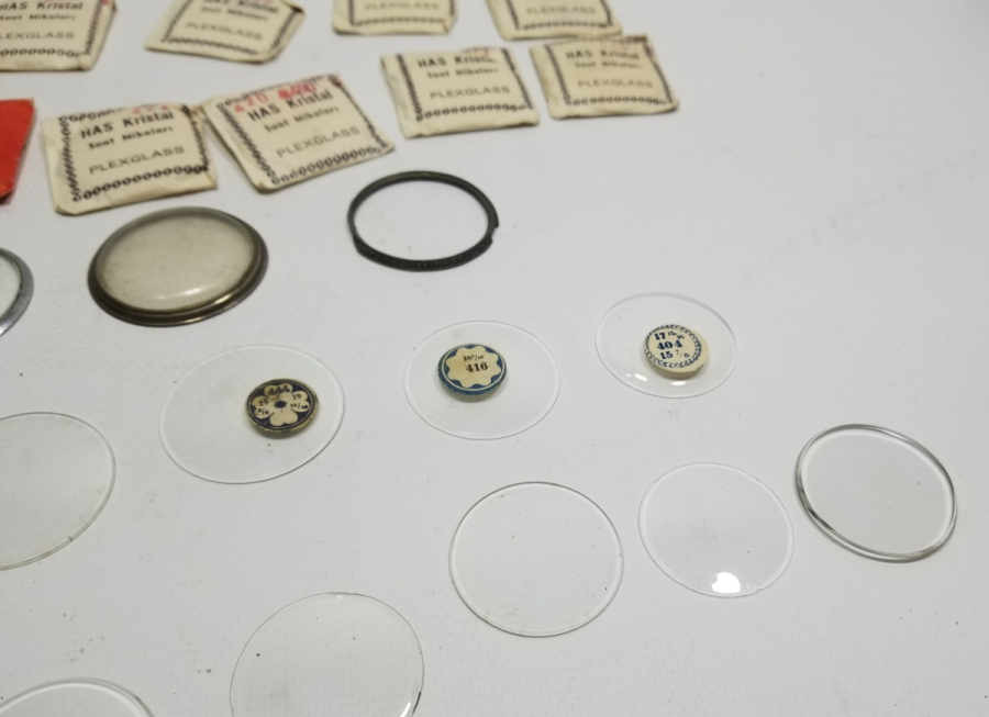 ANTİKA CEP SAATİ CAMLARI LOTU