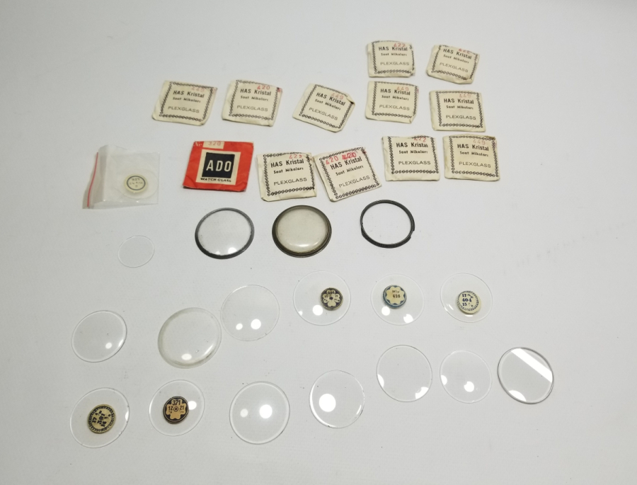 ANTİKA CEP SAATİ CAMLARI LOTU