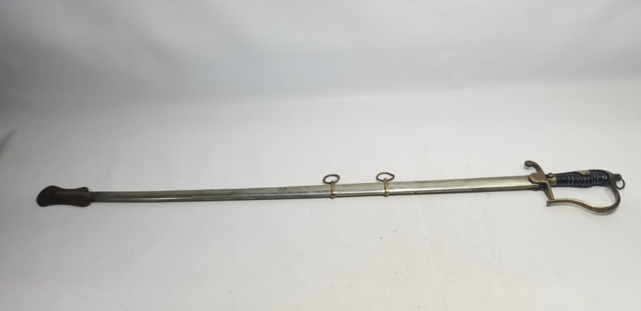 NAMLUSU GRAVÜRLÜ ANTİKA SUBAY KILICI