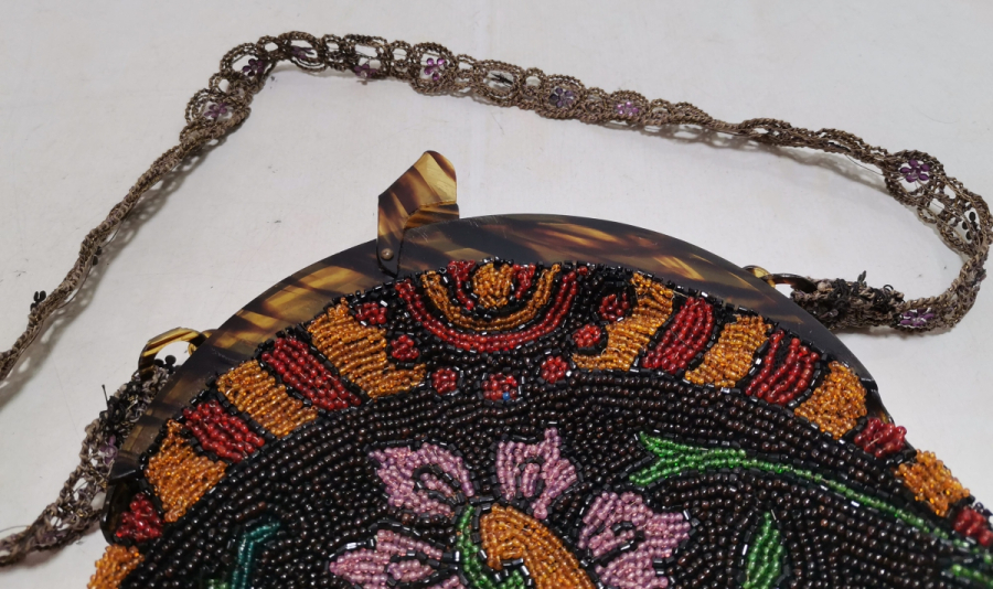 EL YAPIMI BONCUK İŞİ ANTİKA GECE ÇANTASI