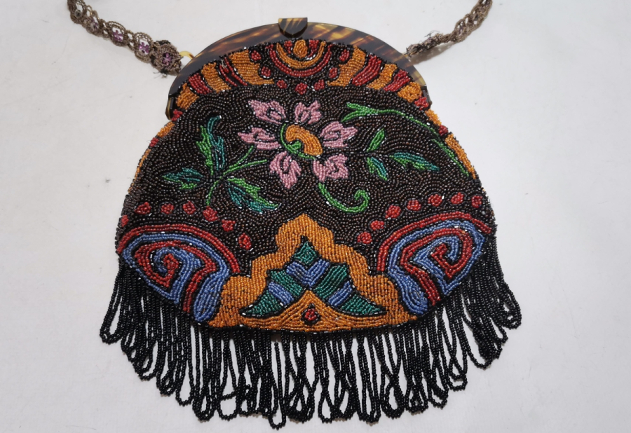 EL YAPIMI BONCUK İŞİ ANTİKA GECE ÇANTASI