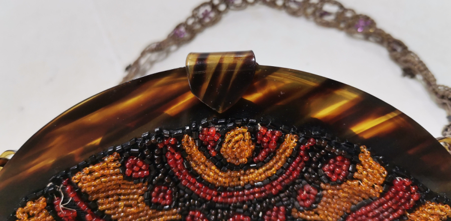 EL YAPIMI BONCUK İŞİ ANTİKA GECE ÇANTASI