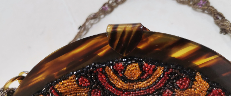 EL YAPIMI BONCUK İŞİ ANTİKA GECE ÇANTASI