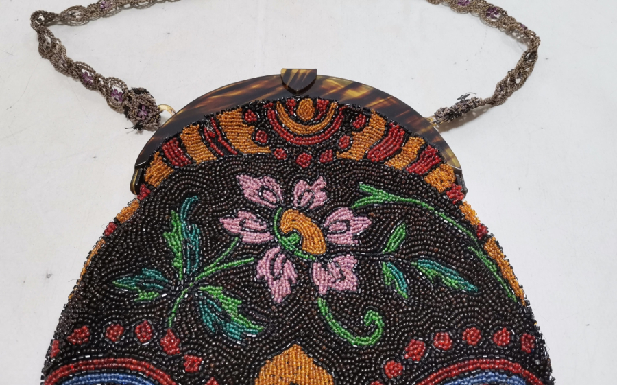 EL YAPIMI BONCUK İŞİ ANTİKA GECE ÇANTASI