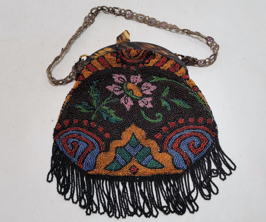 EL YAPIMI BONCUK İŞİ ANTİKA GECE ÇANTASI