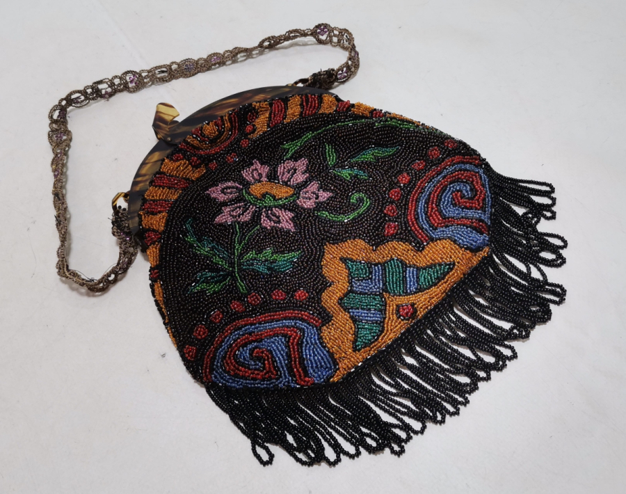 EL YAPIMI BONCUK İŞİ ANTİKA GECE ÇANTASI