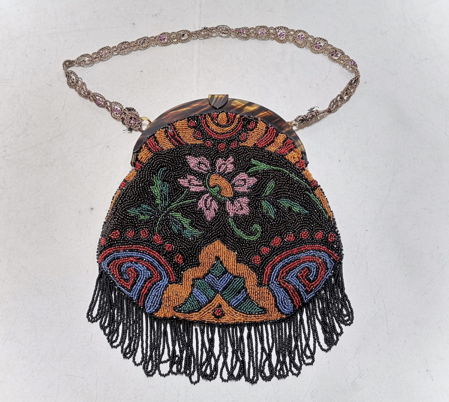 EL YAPIMI BONCUK İŞİ ANTİKA GECE ÇANTASI