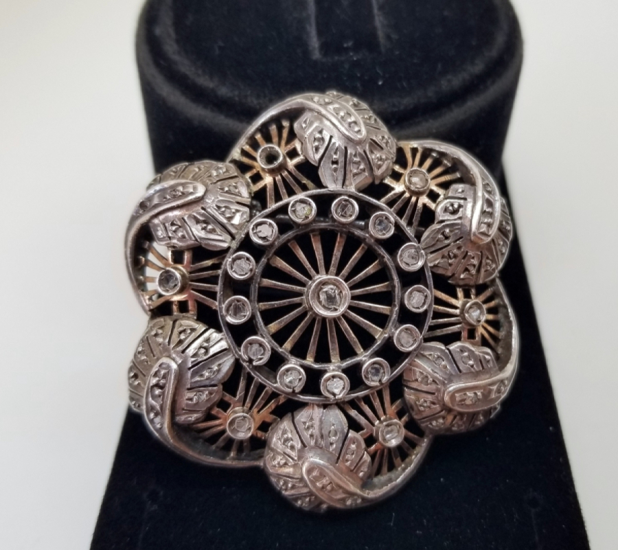 OSMANLI DÖNEMİ ELMAS TAŞLI BROŞ