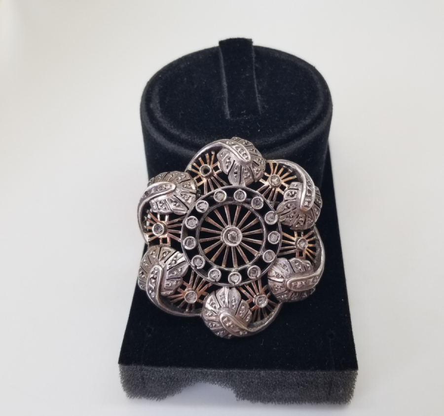 OSMANLI DÖNEMİ ELMAS TAŞLI BROŞ