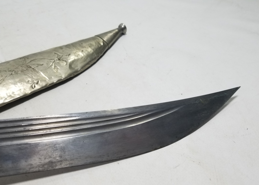 OSMANLI DÖNEMİ DEV BOYDA GADDARE FORMLU USTA DAMGALI BURSA İŞİ KUŞAK KAMASI