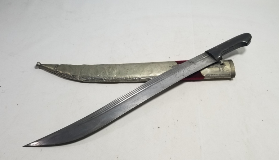 OSMANLI DÖNEMİ DEV BOYDA GADDARE FORMLU USTA DAMGALI BURSA İŞİ KUŞAK KAMASI