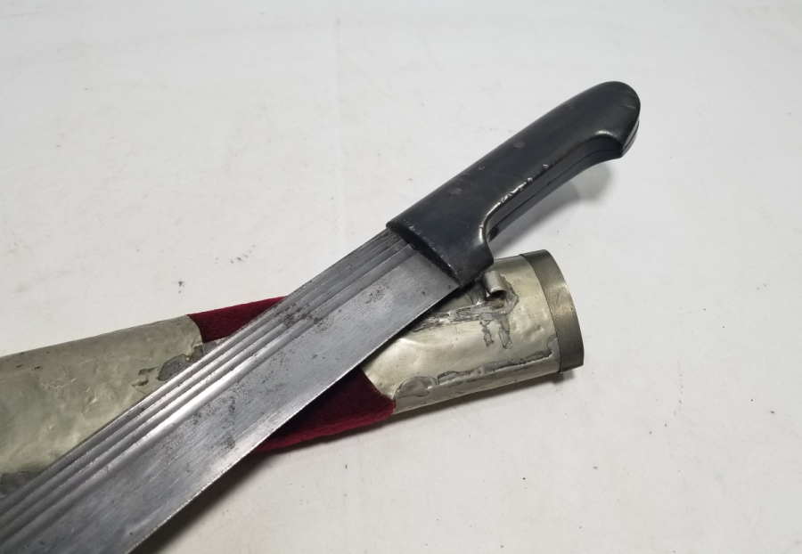 OSMANLI DÖNEMİ DEV BOYDA GADDARE FORMLU USTA DAMGALI BURSA İŞİ KUŞAK KAMASI