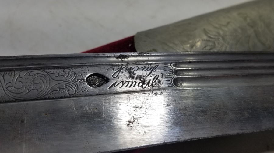 OSMANLI DÖNEMİ DEV BOYDA GADDARE FORMLU USTA DAMGALI BURSA İŞİ KUŞAK KAMASI