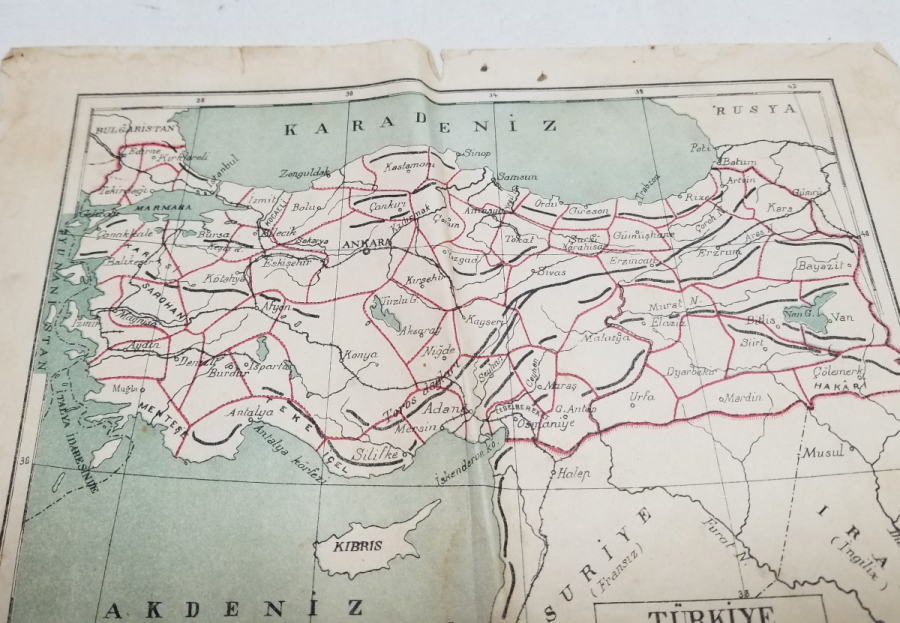 HATAY'IN OLMADIĞI ANTİKA TÜRKİYE HARİTASI