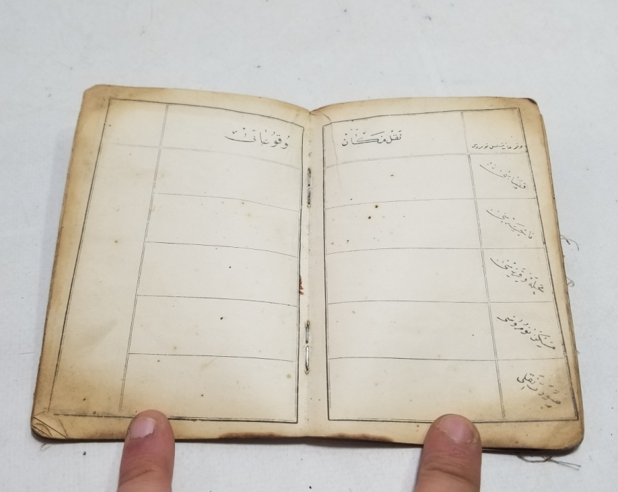 CUMHURİYET BAŞLARI OSMANLICA YAZILI KAFA KAĞIDI - NÜFUS CÜZDANI