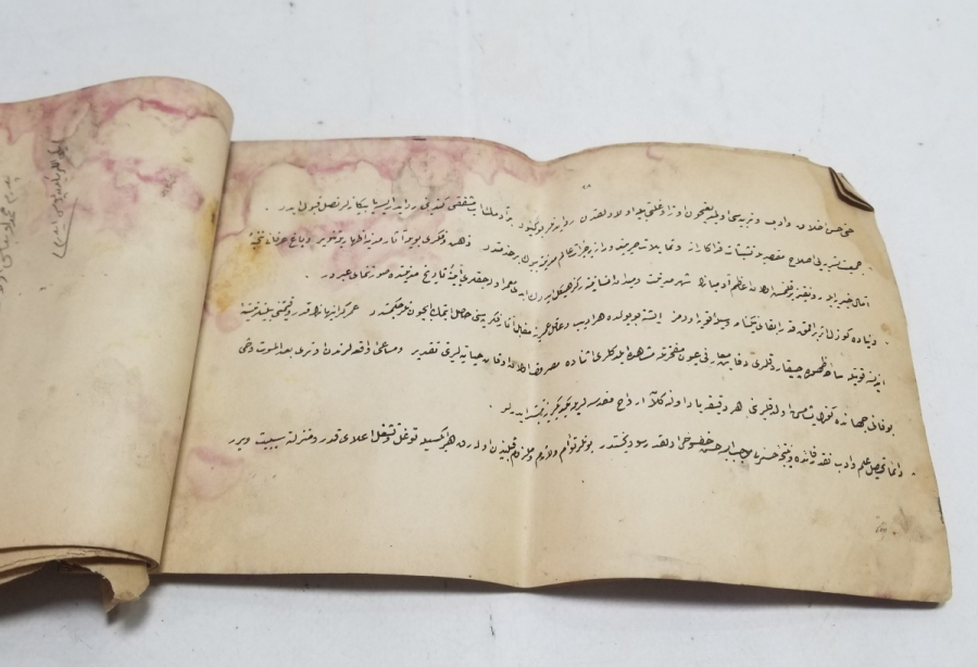 OSMANLI DÖNEMİ HATTAT KARALAMA ÇALIŞMASI KAĞIDI