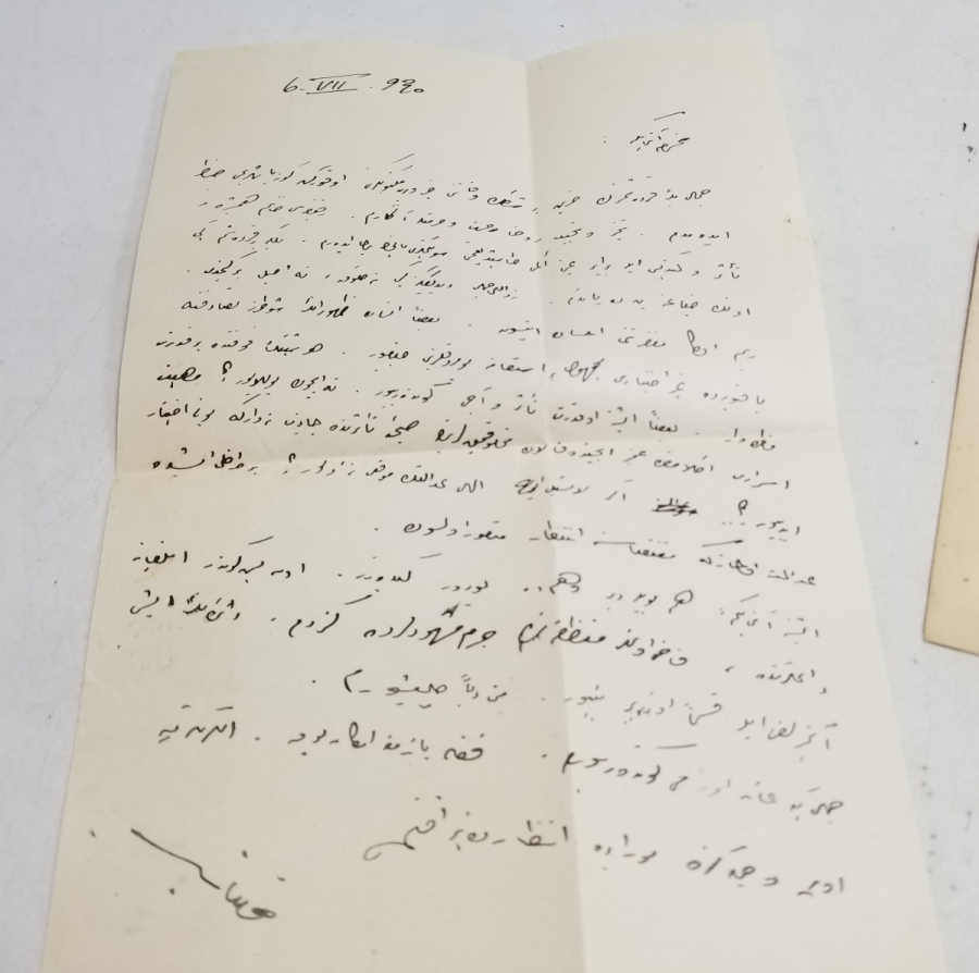 1940 TARİHLİ KASTAMONU MİLLETVEKİLİNE YAZILMIŞ OSMANLICA MEKTUP