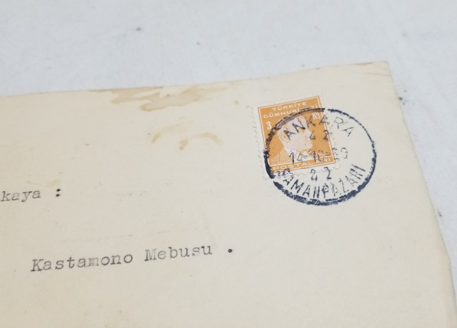 1940 TARİHLİ KASTAMONU MİLLETVEKİLİNE YAZILMIŞ OSMANLICA MEKTUP