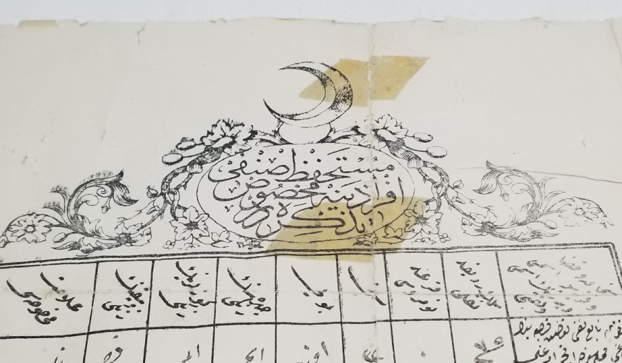 OSMANLI DÖNEMİ MÜSTAHFIZ SINIFINA AİT ÇOK NADİR ASKERİ TEZKERE