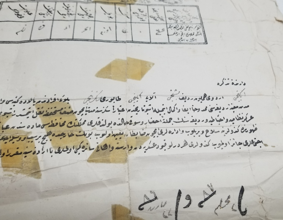 OSMANLI DÖNEMİ MÜSTAHFIZ SINIFINA AİT ÇOK NADİR ASKERİ TEZKERE