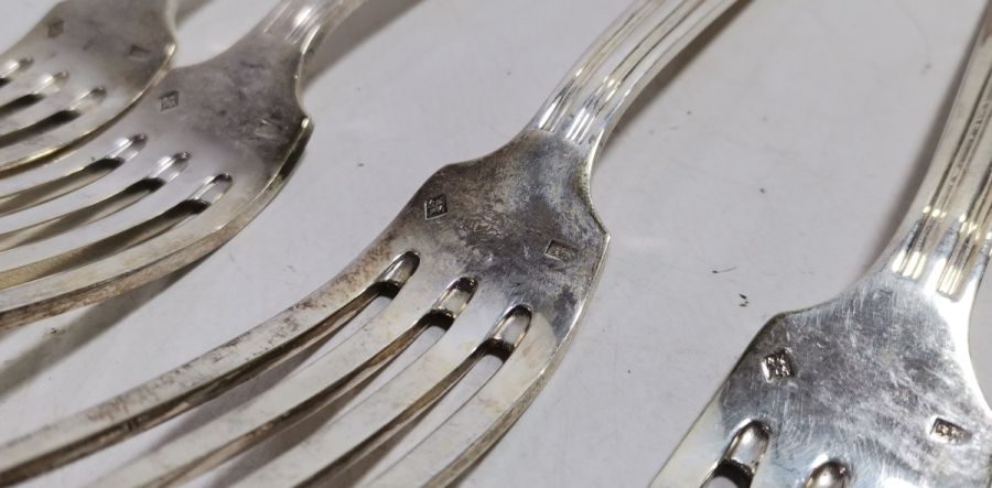 GÜMÜŞ KAPLAMA ANTİKA ÇATAL KAŞIK TAKIMI