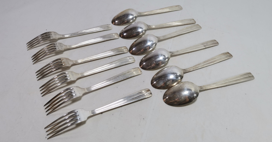 GÜMÜŞ KAPLAMA ANTİKA ÇATAL KAŞIK TAKIMI