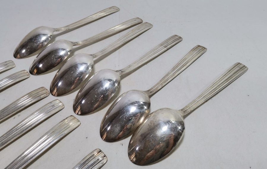 GÜMÜŞ KAPLAMA ANTİKA ÇATAL KAŞIK TAKIMI