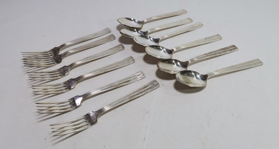 GÜMÜŞ KAPLAMA ANTİKA ÇATAL KAŞIK TAKIMI