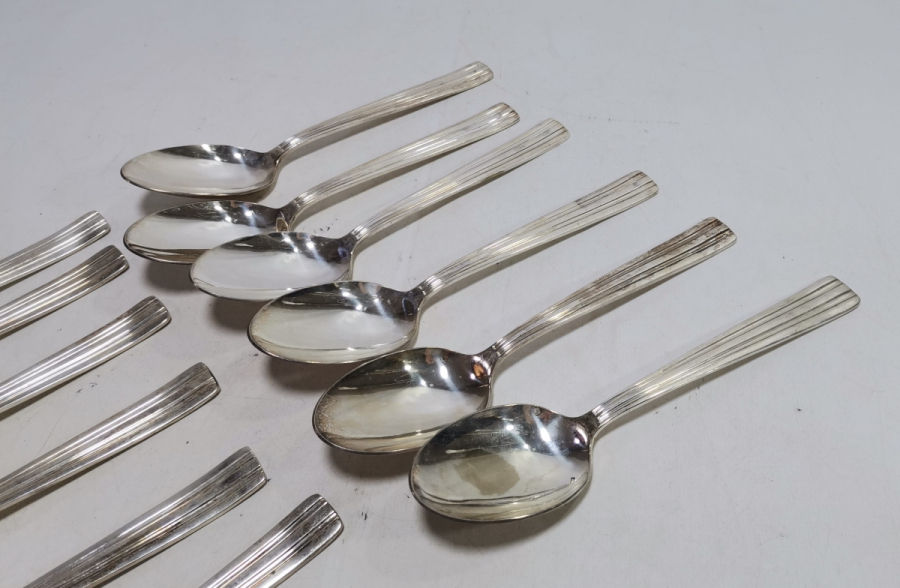 GÜMÜŞ KAPLAMA ANTİKA ÇATAL KAŞIK TAKIMI