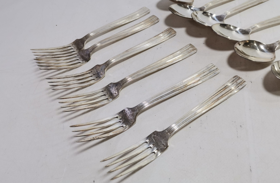 GÜMÜŞ KAPLAMA ANTİKA ÇATAL KAŞIK TAKIMI