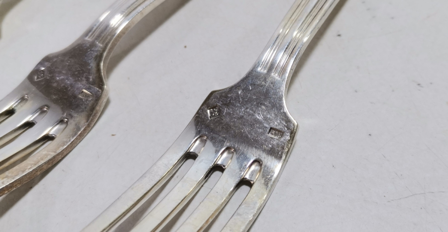 GÜMÜŞ KAPLAMA ANTİKA ÇATAL KAŞIK TAKIMI