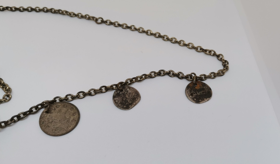 HİLAL FORMLU OSMANLI PARÇALARDAN DİZAYN EDİLMİŞ GERDANLIK