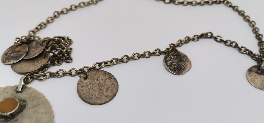 HİLAL FORMLU OSMANLI PARÇALARDAN DİZAYN EDİLMİŞ GERDANLIK