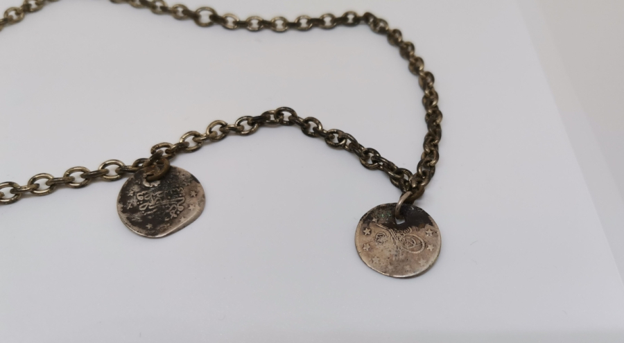 HİLAL FORMLU OSMANLI PARÇALARDAN DİZAYN EDİLMİŞ GERDANLIK