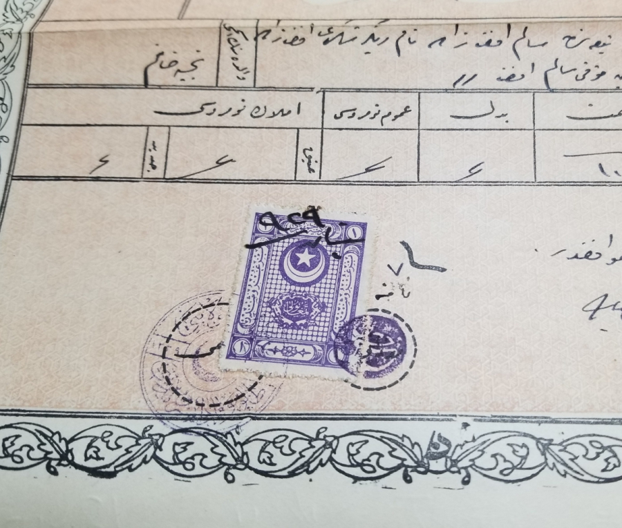 ORİJİNAL KABINDA OSMANLICA YAZILI CUMHURİYET BAŞLARI NADİR TAPU