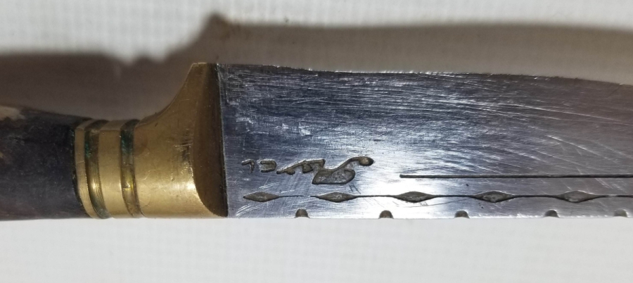 ÜZERİ OSMANLICA USTA DAMGALI BURSA İŞİ EL YAPIMI KAMA